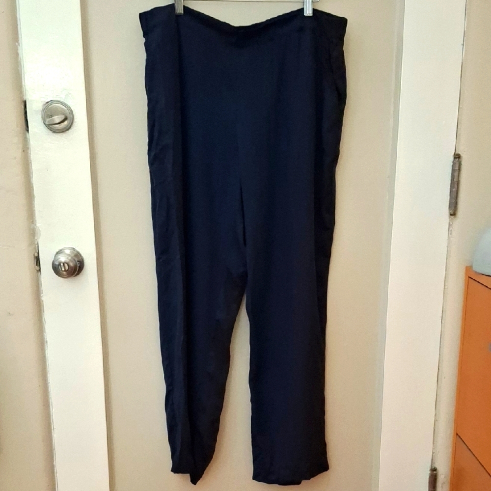 NWT Pure J Jill Tencel Women's Navy Pants_1